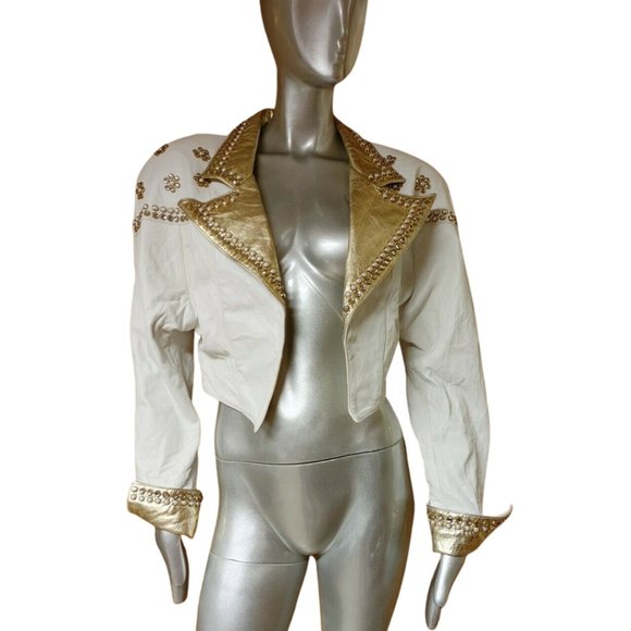 SOLD..80s LA Roxx Cropped Jacket - Picture 1 of 9